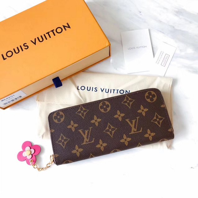 Louis Vuitton monogram canvas Clemence Wallet M64201