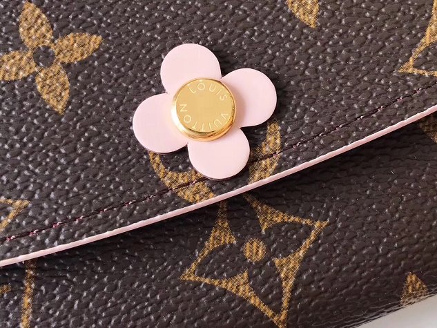 Louis vuitton monogram canvas emilie wallet M64202 pink