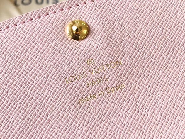 Louis vuitton monogram canvas emilie wallet M64202 pink