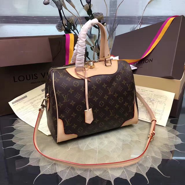 Louis vuitton original monogram canvas retiro bag M50056 beige