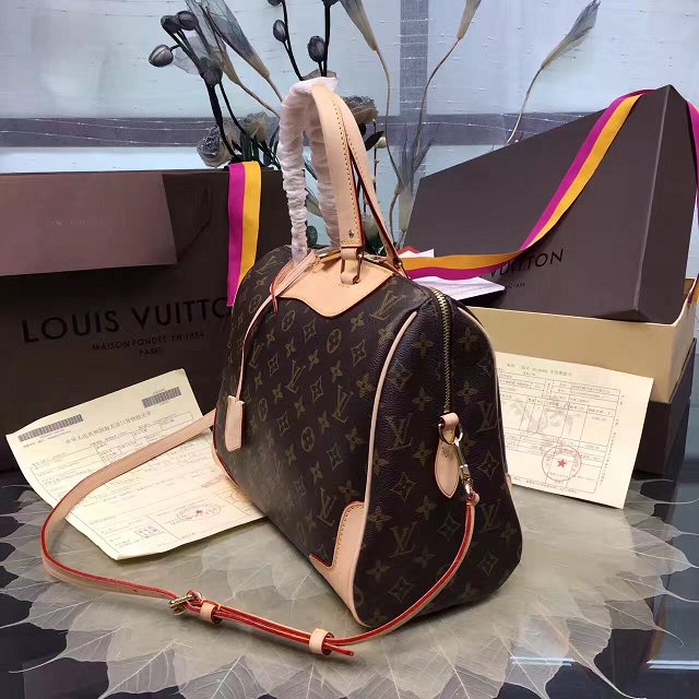 Louis vuitton original monogram canvas retiro bag M50056 beige