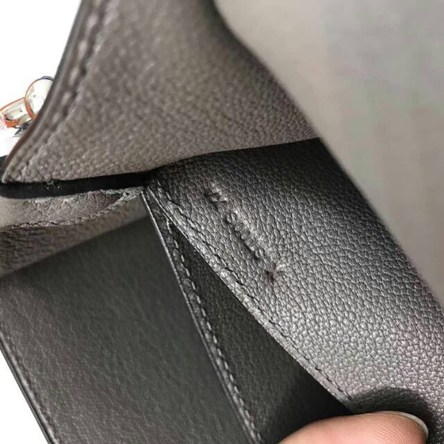 Hermes original swift leather roulis bag R018 gray