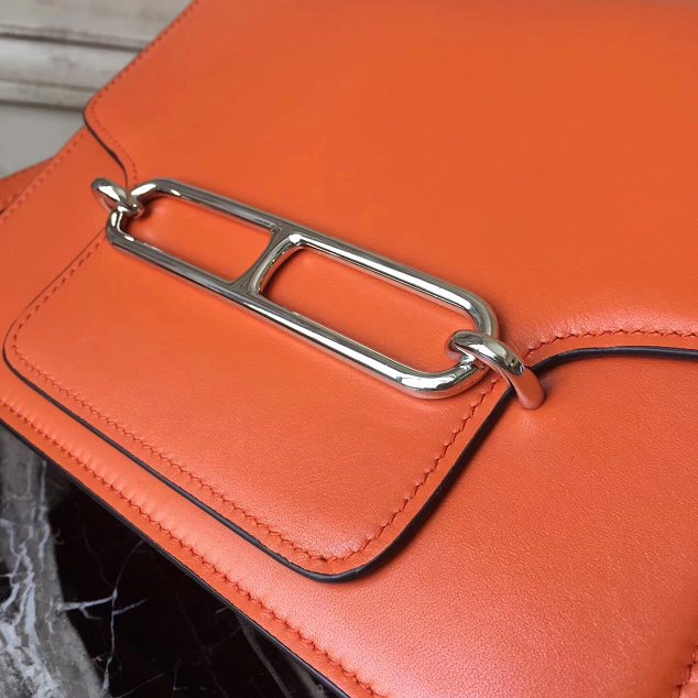 Hermes original swift leather roulis bag R018 orange