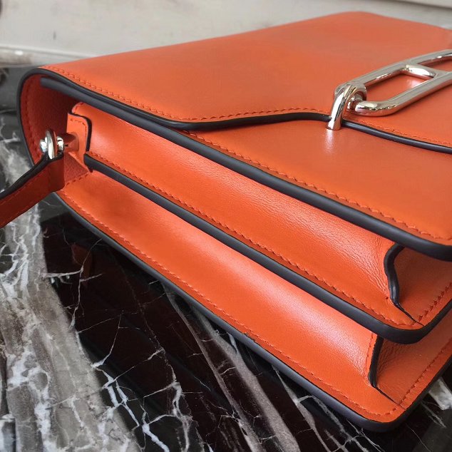 Hermes original swift leather roulis bag R018 orange