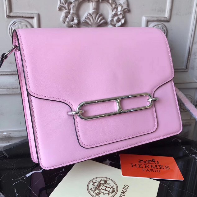 Hermes original swift leather roulis bag R018 pink