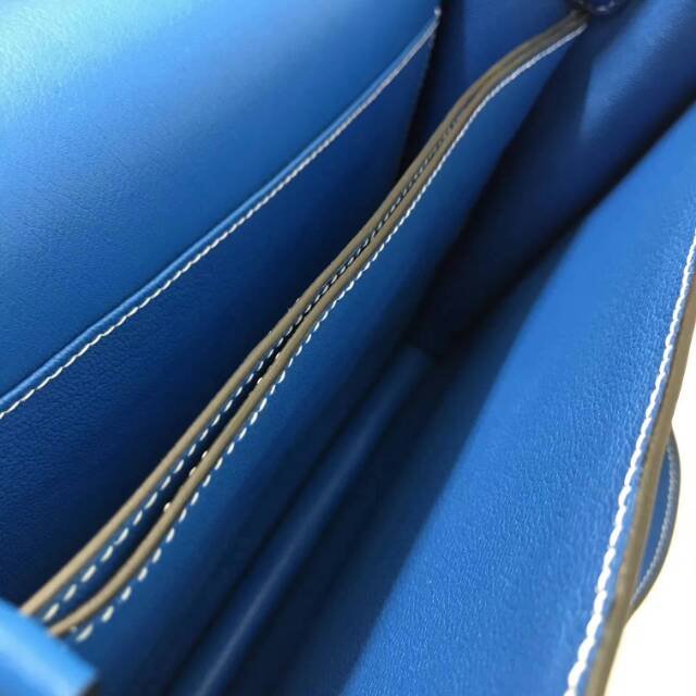 Hermes original swift leather roulis bag R018 royal blue