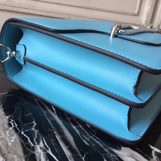 Hermes original swift leather roulis bag R018 lake blue