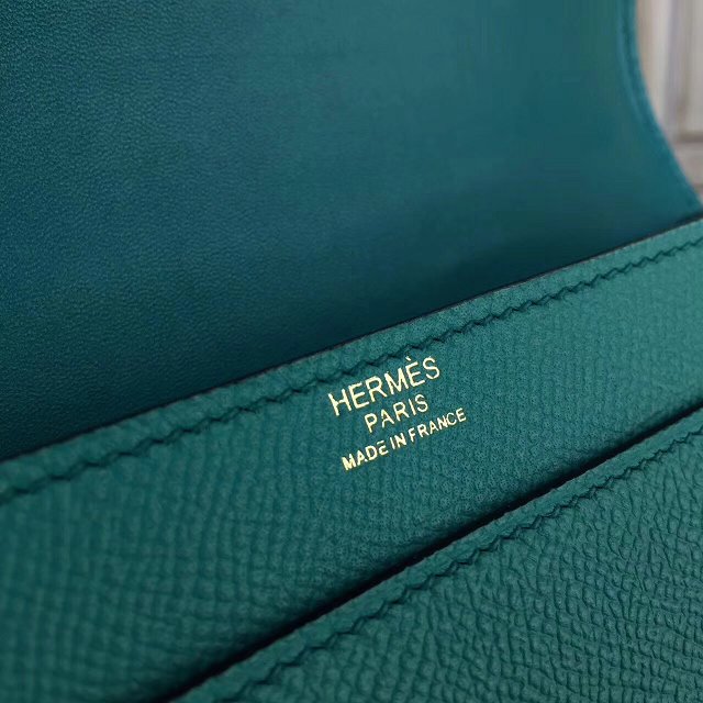 Hermes original epsom leather verrou chaine bag V23 cyan
