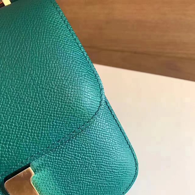 Hermes original epsom leather constance bag C23 olive