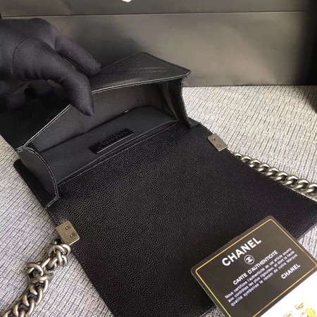 2018 CC original caviar leather small le boy bag 67085 black