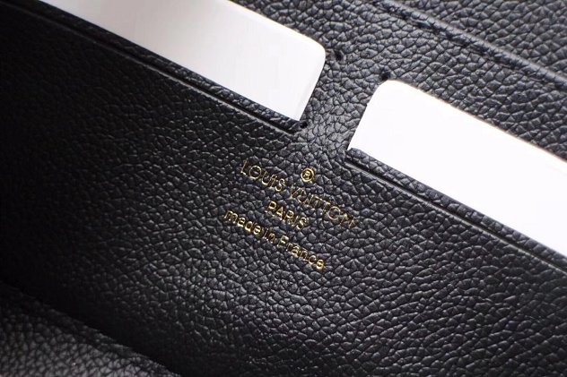 Louis vuitton monogram empreinte zippy wallet M61864 black