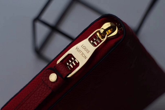 Louis vuitton monogram empreinte zippy wallet M61865 red