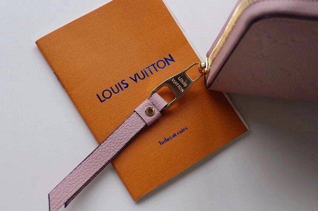 Louis vuitton monogram empreinte zippy wallet M64089 pink