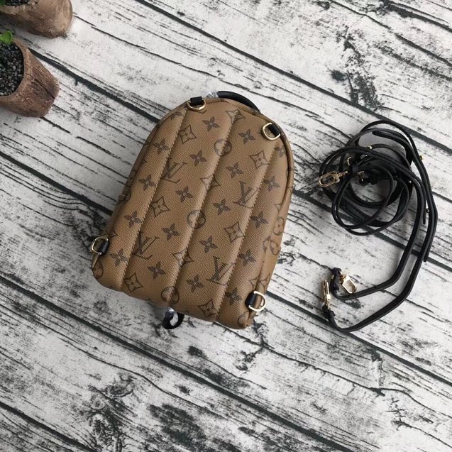 Louis vuitton original monogram Reverse palm springs backpack mini M42411