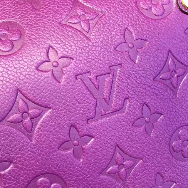 Louis vuitton original monogram empreinte mini speedy 20 M42395 purple