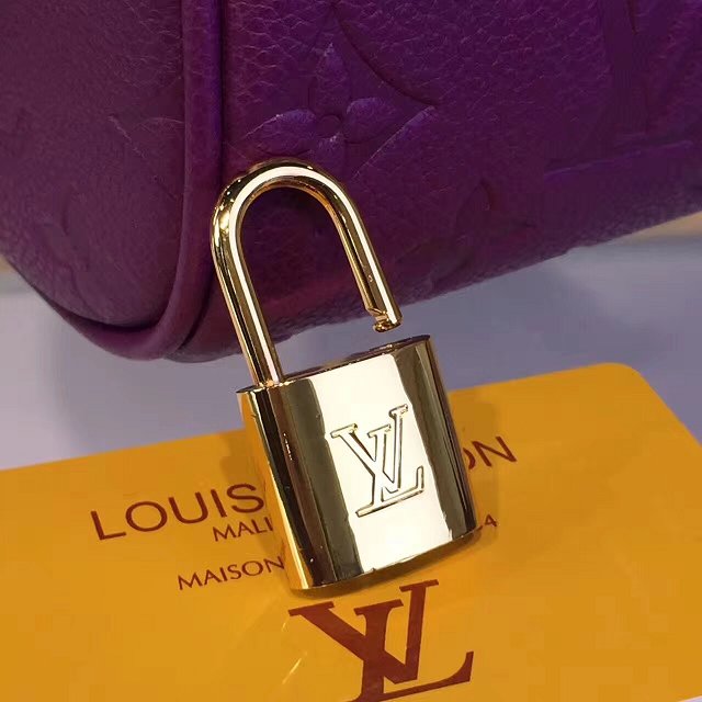 Louis vuitton original monogram empreinte mini speedy 20 M42395 purple
