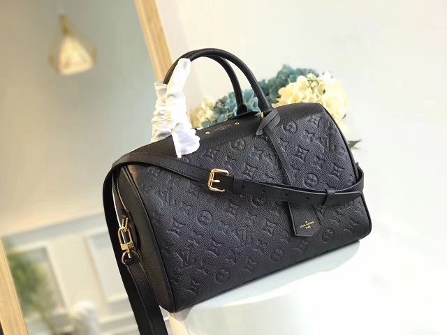 Louis vuitton original monogram empreinte speedy 25 M42401 black