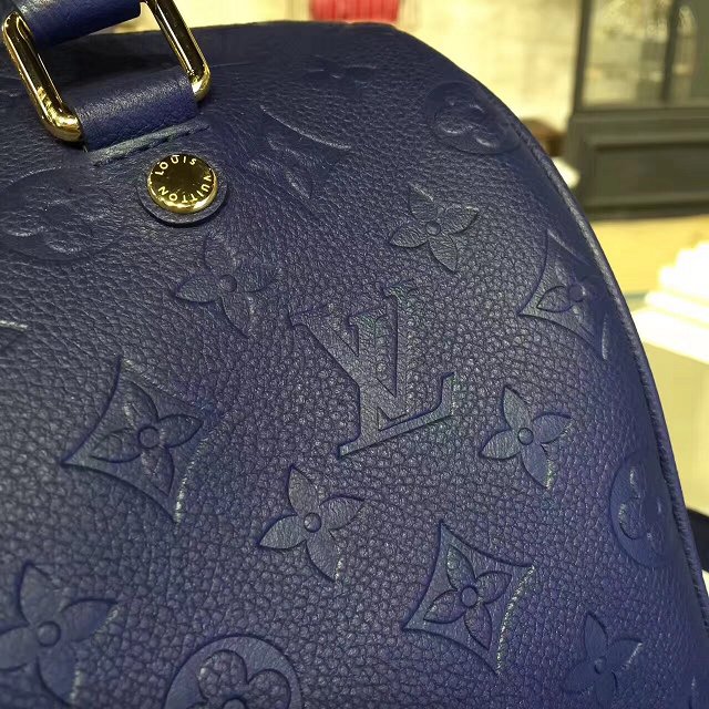 Louis vuitton original monogram empreinte speedy 30 M42406 blue