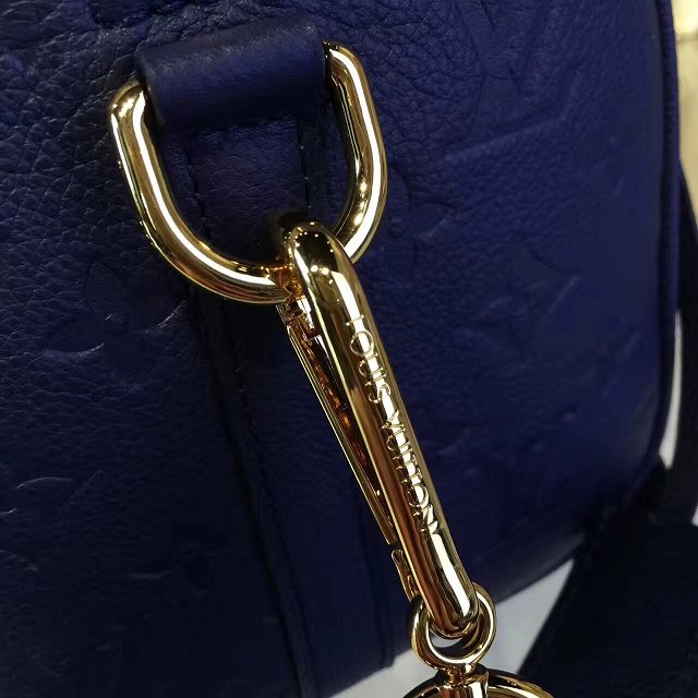 Louis vuitton original monogram empreinte speedy 30 M42406 blue