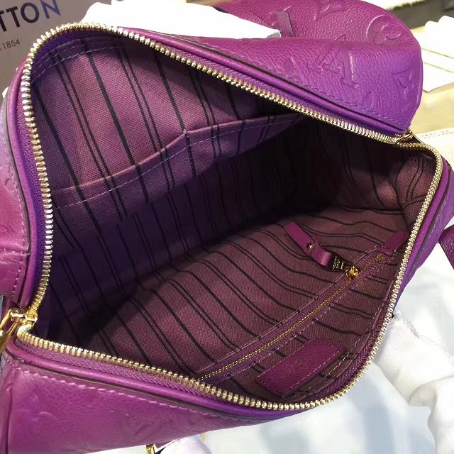 Louis vuitton original monogram empreinte speedy 30 M42406 purple