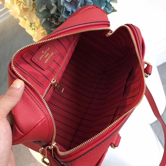 Louis vuitton original monogram empreinte speedy 30 M42406 red