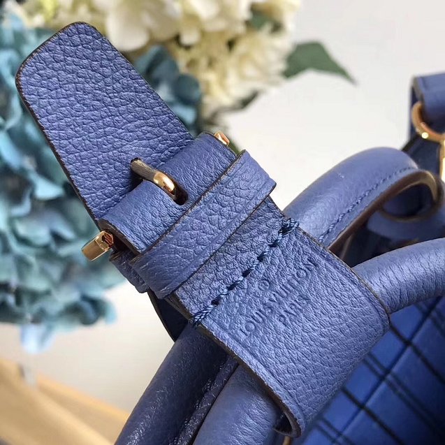 Louis vuitton original monogram empreinte montaigne BB M41053 blue