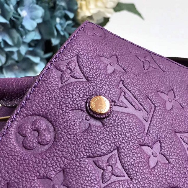 Louis vuitton original monogram empreinte montaigne BB M41053 purple