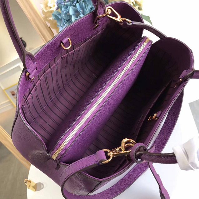 Louis vuitton original monogram empreinte montaigne BB M41053 purple