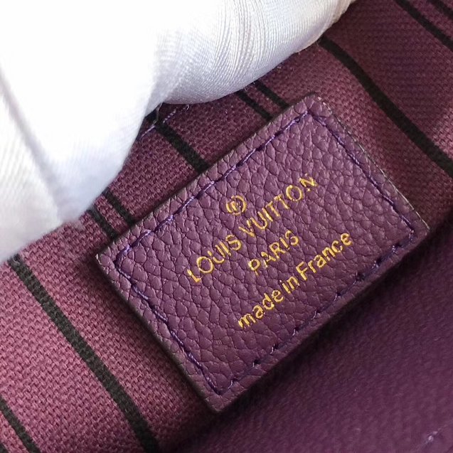 Louis vuitton original monogram empreinte montaigne BB M41053 purple