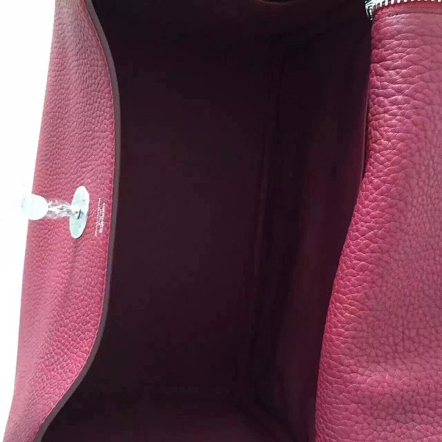 Hermes original top togo leather small lindy 26 bag H26 bordeaux