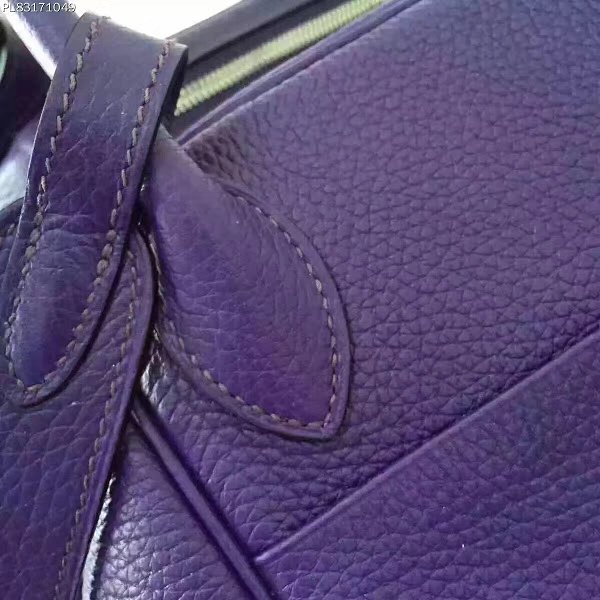 Hermes original top togo leather large lindy 34 bag H34 purple