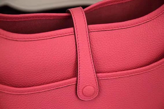 Hermes original togo leather mini evelyne tpm 17 shoulder bag E17 watermeloon red