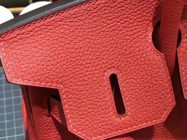 Top hermes 100% totally handmade original togo leather birkin 35 bag H350 red