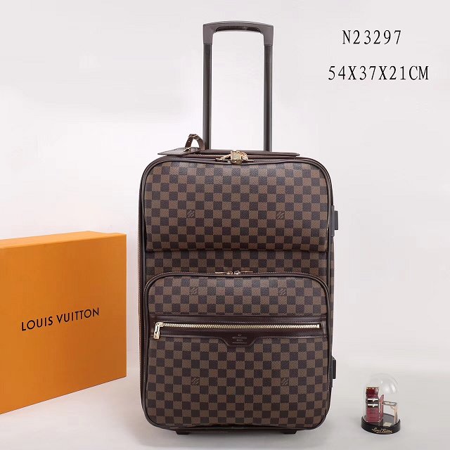 Louis vuitton original damier ebene pegase 55 luggage n23297 