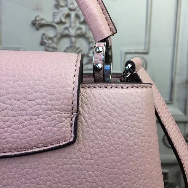 Louis vuitton original taurillon leather capucines pm M42245 pink