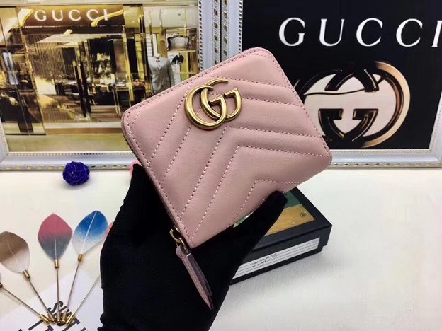 GG top quality marmont wallet 460188 pink