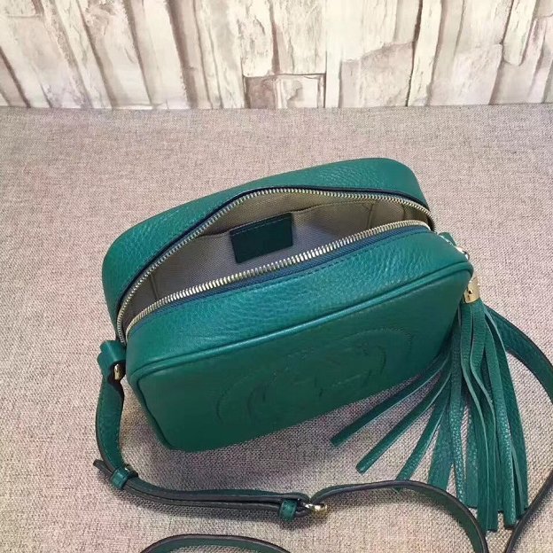 2018 GG original calfskin leather shoulder bag 308364 green