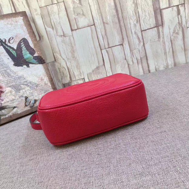 GG original calfskin leather shoulder bag 308364 red