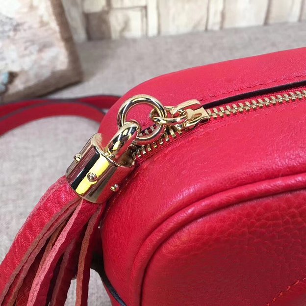 GG original calfskin leather shoulder bag 308364 red