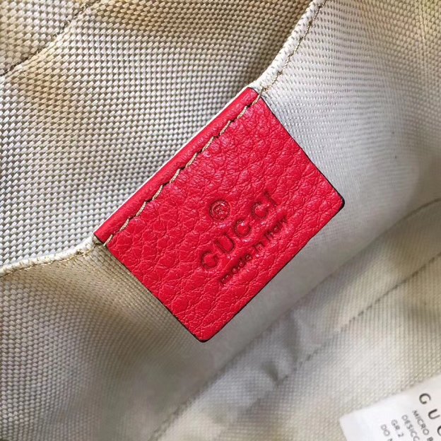 GG original calfskin leather shoulder bag 308364 red
