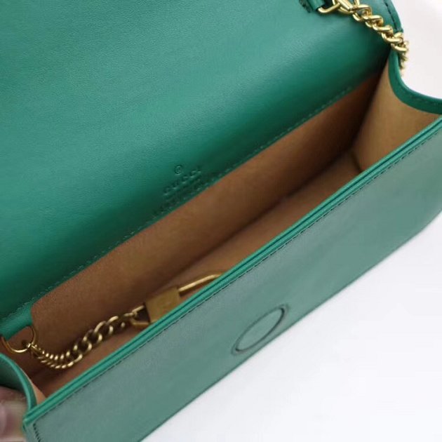 GG margaret original calfskin mini chain bag 488426 green