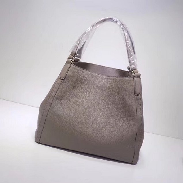 GG original calfskin hobo bag 282309 grey