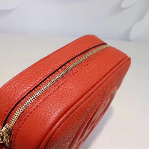 GG original calfskin leather shoulder bag 308364 orange