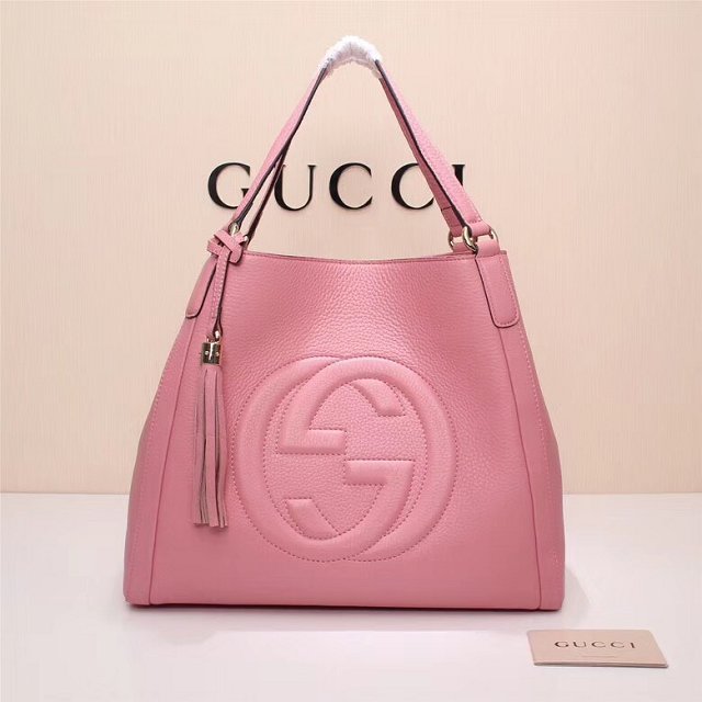 GG original calfskin hobo bag 282309 pink