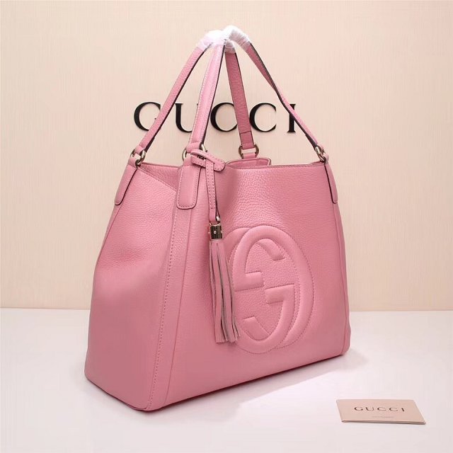 GG original calfskin hobo bag 282309 pink