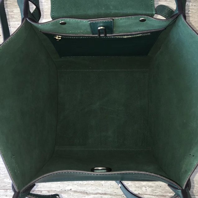 2018 celine original bare calfskin small big bag 55426 blackish green