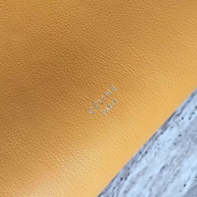 2018 celine original bare calfskin small big bag 55426 yellow