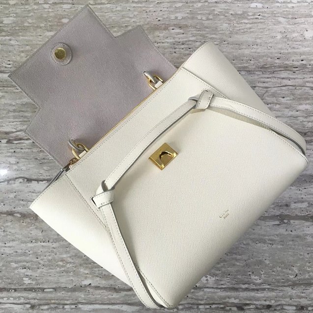 Celine original grained calfskin micro belt bag 189153 beige