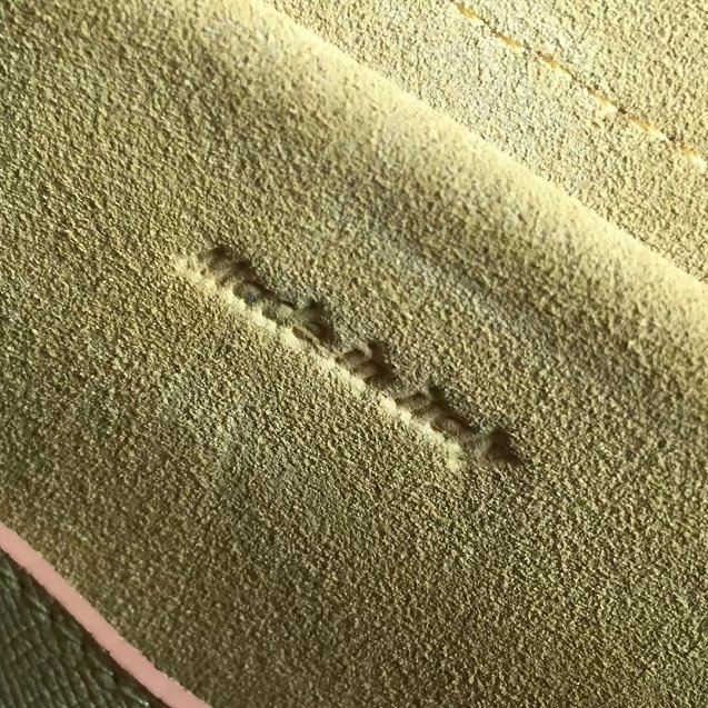 Celine original grained calfskin nano belt bag 189003 light yellow
