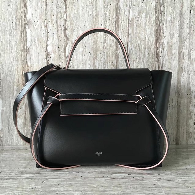 Celine original smooth calfskin micro belt bag 189153 black